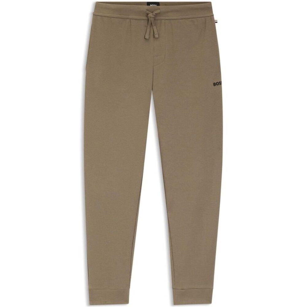 Boss Mens Waffle Knit Sweatpants / Brown